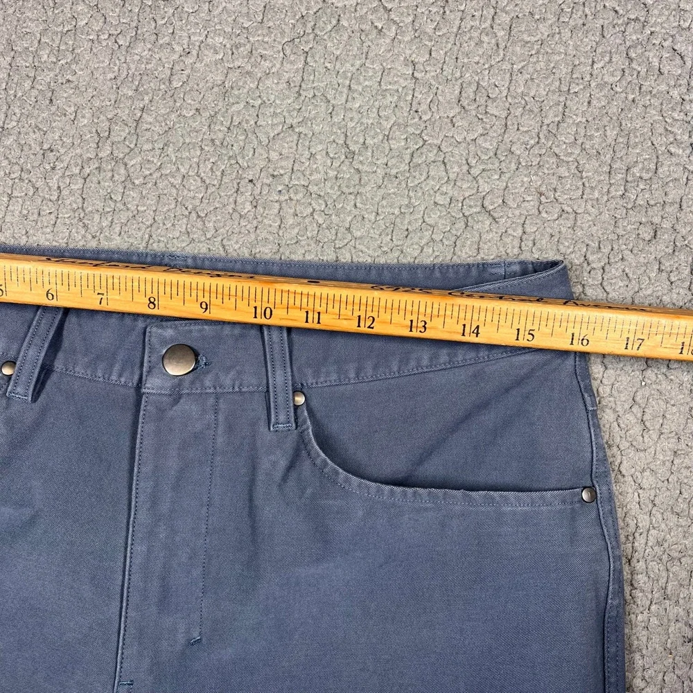 Lululemon ABC Pant Slim‎ 32 Grey Canvas 5 Pocket Trousers M5ABNS